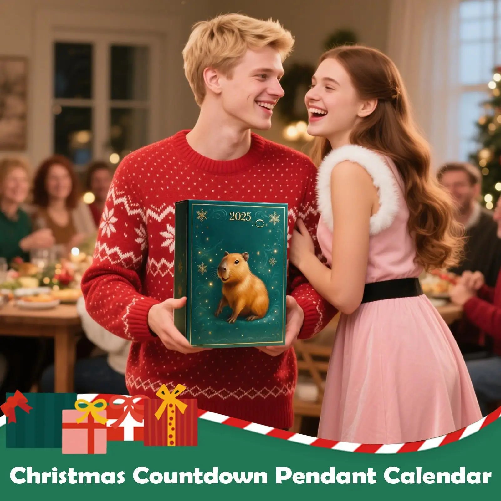 Capybara Advent Calendar 2025 24 Days Countdown Christmas Tree