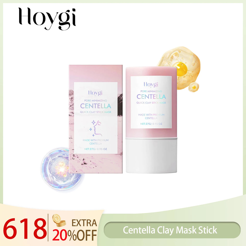 Hoygi Centella Asiatica Clay Mask Stick Soothing Calming Detoxifying Hydrating Anti-irritation Easy Application All Skin Types Zpaxo