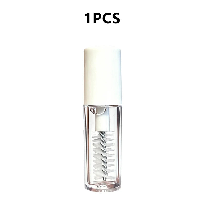 1.5ml Mini Lash Styling Sealant Fast Drying Soft Brush Eyelashes Styling Gel Non-White Residue for Salon Household Makeup Tools Zpaxo Spiral brush-1pcs