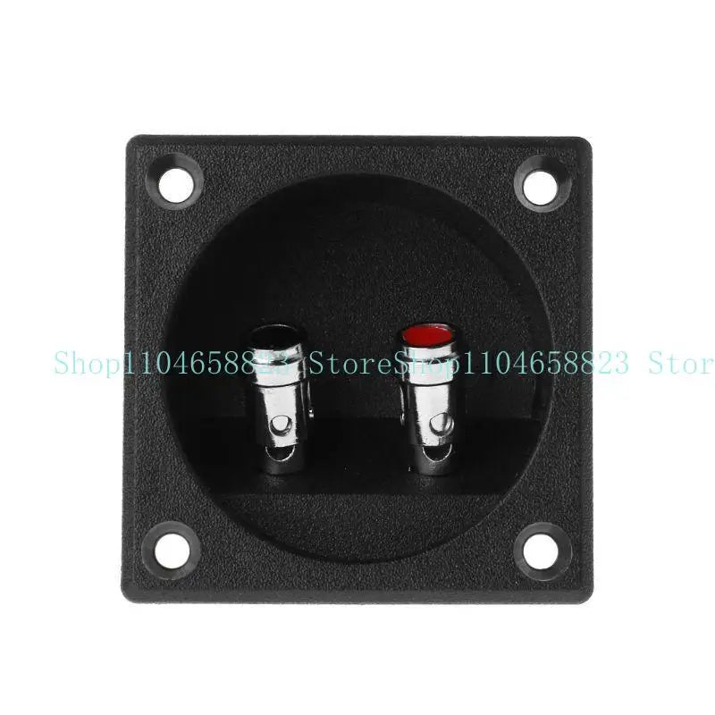 Wire Spring Terminal Cup 270 Square Speaker 2 Positions Banana Jacks Recessed Speaker Box Black for DIY Home Car Stereo Zpaxo Silver China Mainland