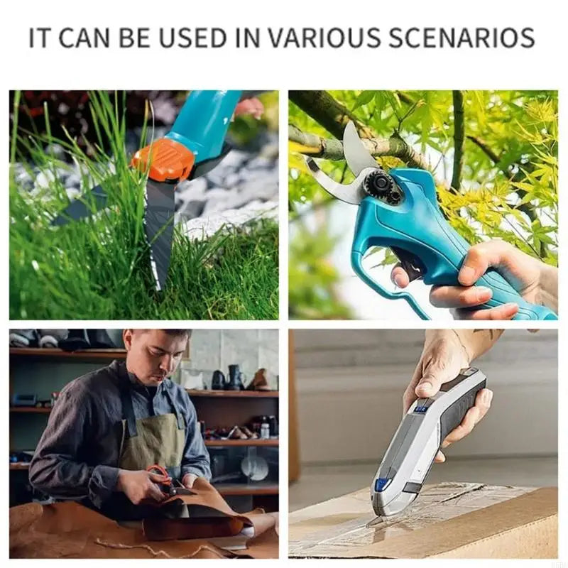 Cordless Electric Scissors Box Cutter Cutting Tool Rechargeable Fabric
