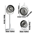 Floor Fans For Home Rechargeable 5-Speed Silent Pedestal With Night Light Floor Fan Quiet Powerful For Indoor Outdoor Camping Zpaxo China Mainland Black