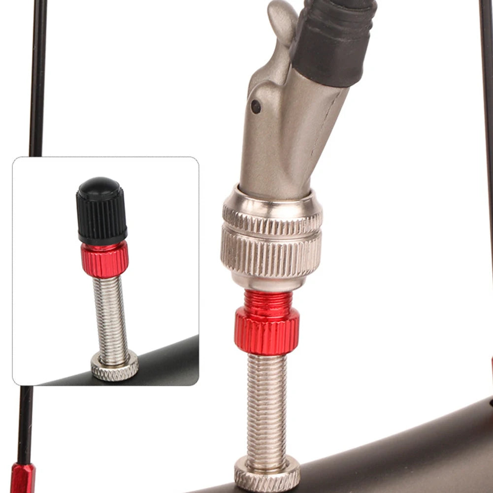 Aluminum Alloy Valve Adapter Convert Schrader Bike Converter
