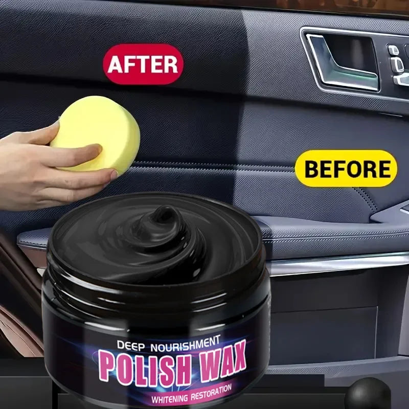 Universal Leather and Plastic Repair Polishing Wax - Automotive interior reconditioning cream for leather/plastic/rubber care Zpaxo