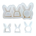 Silicone Molds Hollow Rabbits Plasters Casting Ornament Easters Baking
