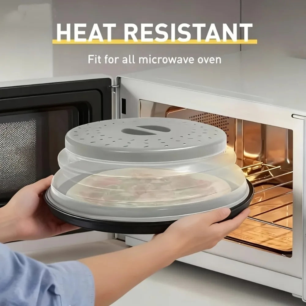 Microwave Splash Guard Expandable Cover Foldable Drain Basket Fridge