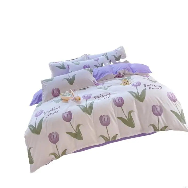 Bed Sheet Washed Cotton Textiles Gentle Brushed Queen Duvet Cover