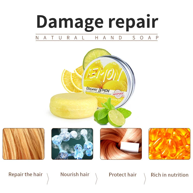 Lemon plant shampoo is refreshing, oil controlling, dandruff reducing, and strong for hair. Handmade shampoo without silicone oi Zpaxo