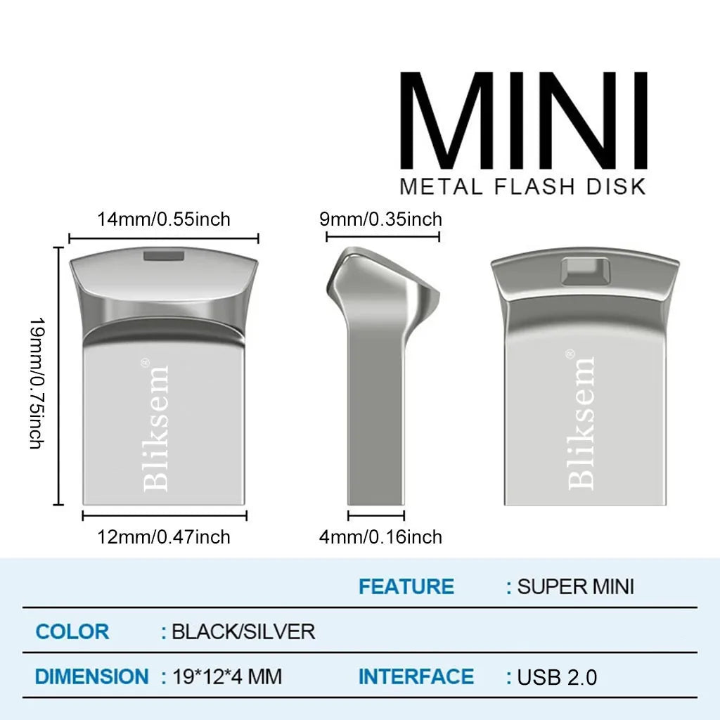 USB Thumb Drive 128GB 64GB 32GB 16GB 8GB 4GB 2GB 1GB USB2.0 Flash Drive High-Speed Transmission Memory Stick Zpaxo