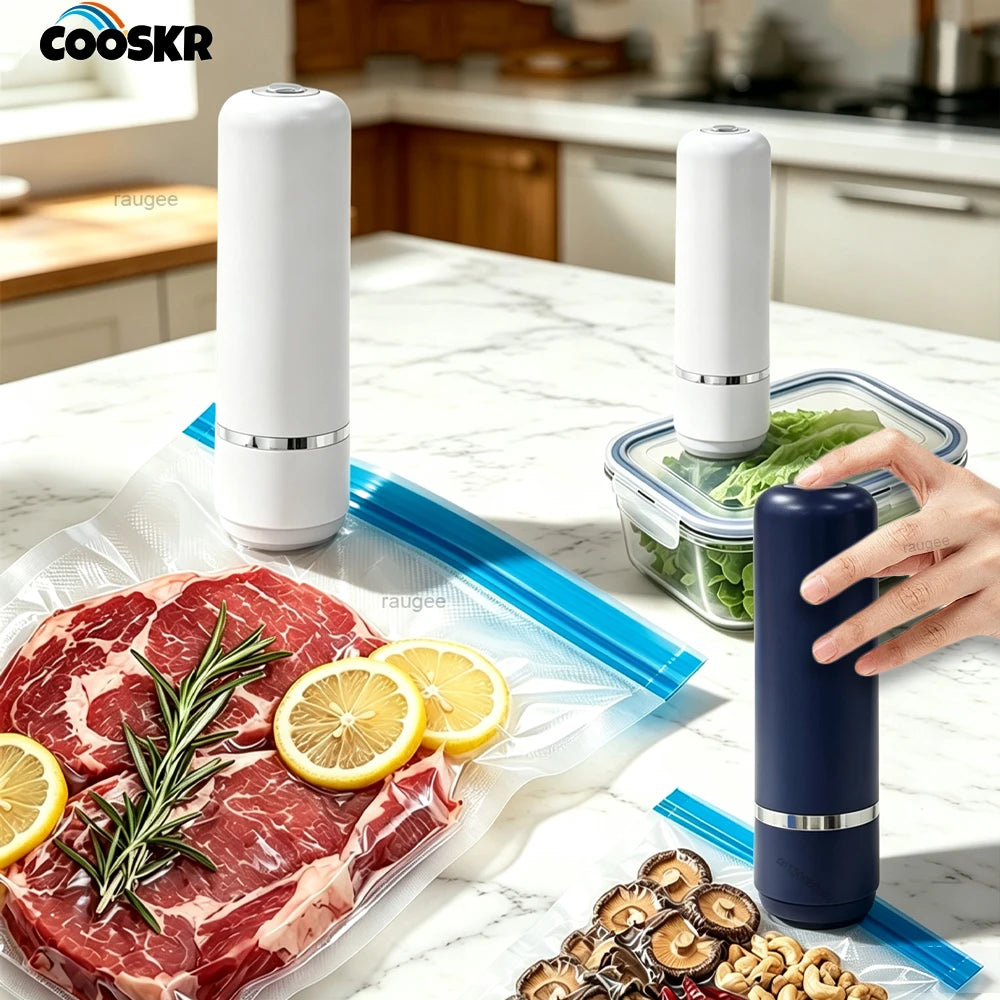 Vacuum Packing Machine Food Storage Bag Sealer Mini Electric Air Pump