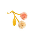 Korean Style PU Leather Flower Pendant Chrysanthemum Bag Accessories Leather Flower Keychain Handmade Personality Zpaxo StyleA1