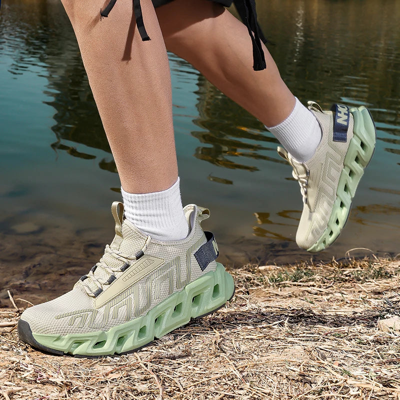 Men's Casual Sneakers Luxury Trainer Shoes Breathable Race Running