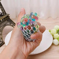 Rainbow Squeeze Ball Stress Relief Grape Balls Relieve Pressure Balls Hand Fidget Toy Rainbow Novelty Squeeze Ball Mesh Colorful Zpaxo China Mainland