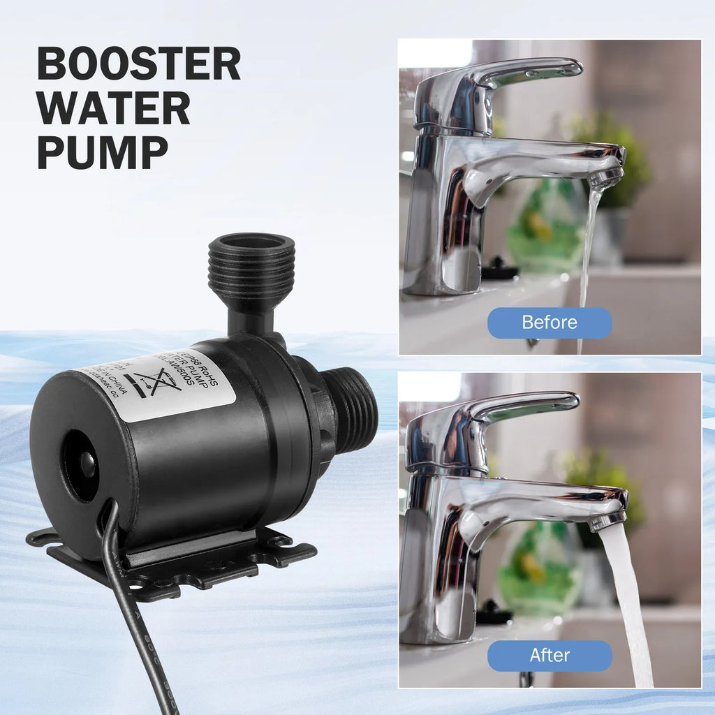 Dc 12V Brushless Submersible Water Pump H 5M Max Lift Temperature