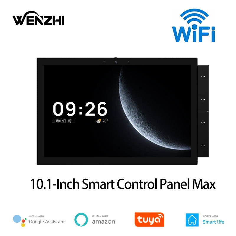 WiFi Control Panel With 2Gang Switch EU/US Type Build in ZigBee/BLE Hub Scene Screen Tuya Smart Life Home Automation Full System Zpaxo