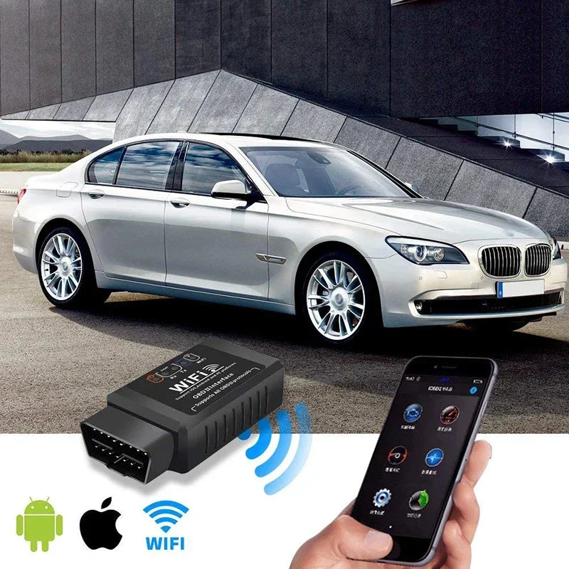 WiFi ELM327 V1.5 OBD2 Scanner – Works with iPhone & Android