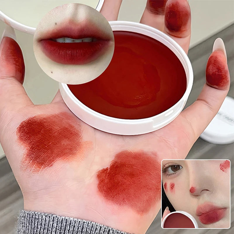 Matte Blusher Palette Soft Silky Natural Brightening Multi-purpose Facial Rouge Eyeshadow Lipstick Low Saturation Blush Makeup Zpaxo