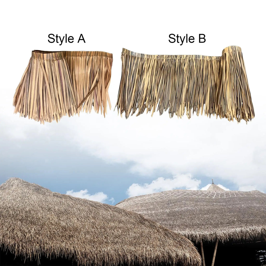 DIY Artificial Thatch Roll Durable Easily Install Versatile PE Zpaxo