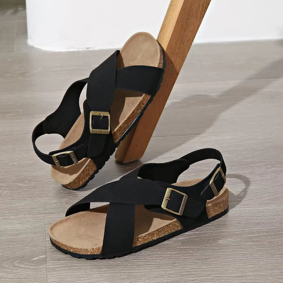 2025Brand Cork Sandals Men Open Toe Sandals Outdoor Walking Shoes Lightweight Gladiator Women Beach Sandals Flats Zpaxo