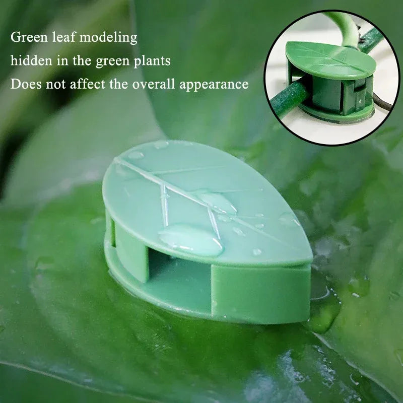 10-Pack Leaf Plant Climbing Wall Clips & Cable Organizer