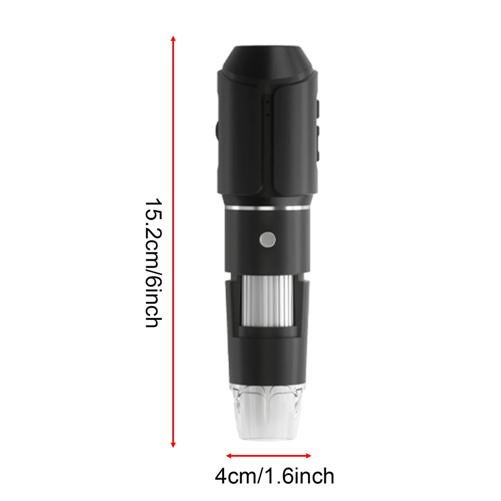 Portable Wifi Digital Microscope 50X-1600X Handheld LED Magnifier 2MP