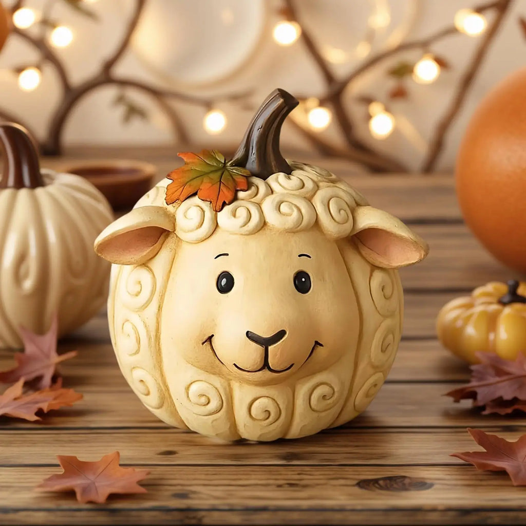 Pumpkins Decorating Fall Pumpkin Decor Animal Cute Figurines Resin