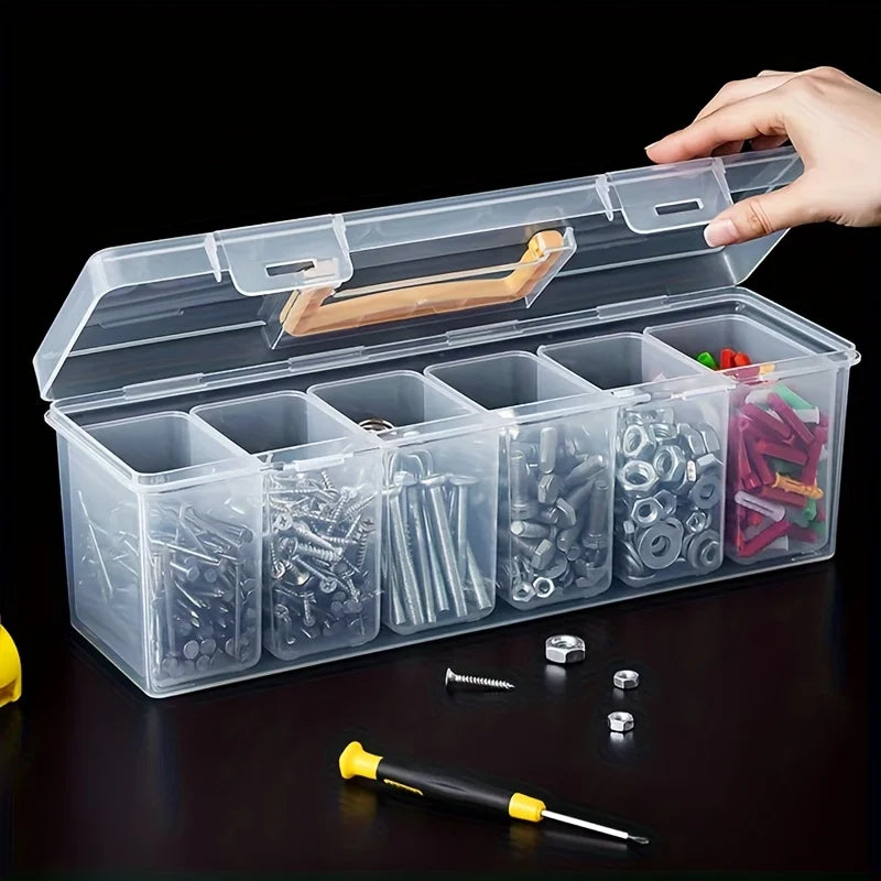 1 Tool Parts Storage Box Multi-compartment Organizer Sorting Screws