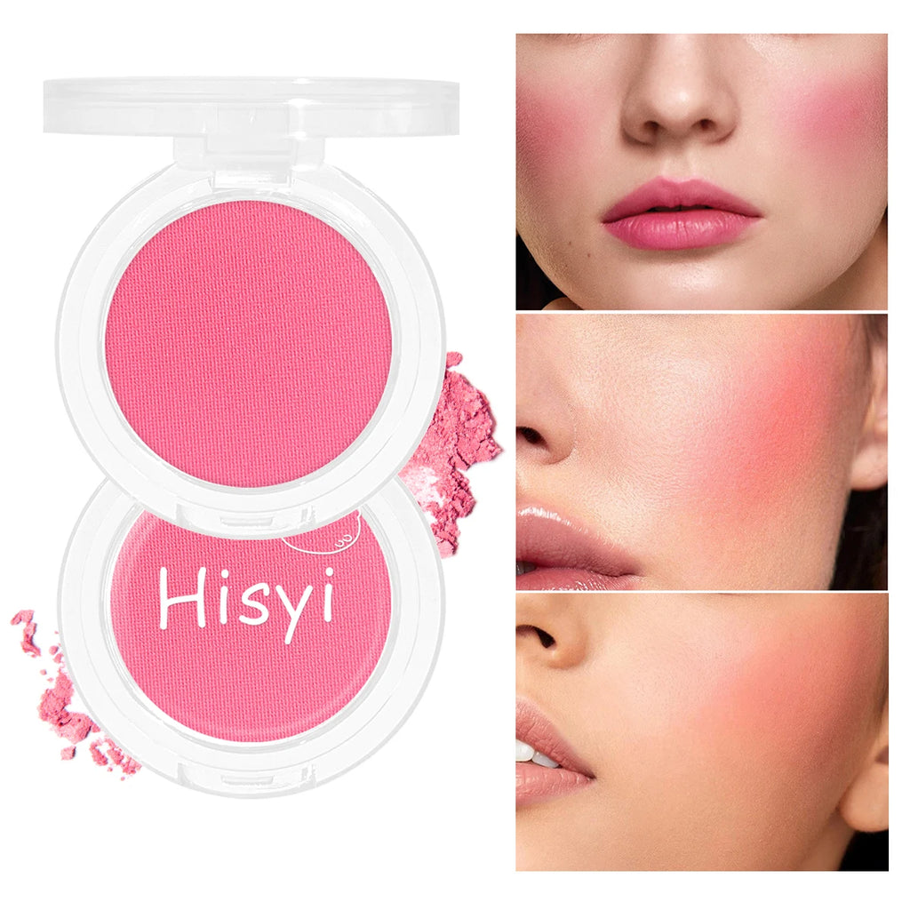 HISYI slightly tipsy blush matte fine flash micro flash natural color makeup pure desire monochrome blush plate Zpaxo