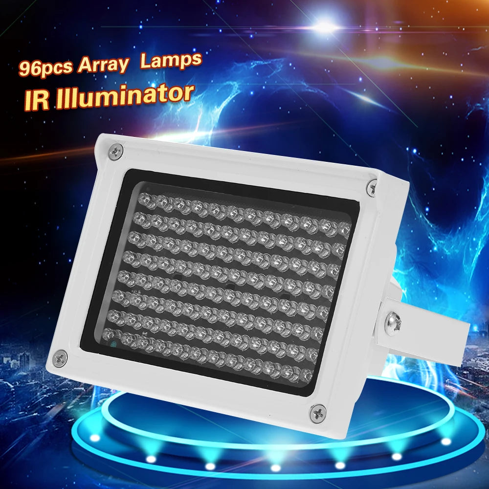 96 LEDS IR Illuminator Array Infrared Lamps Night Vision Outdoor Waterproof For CCTV Security Camera Zpaxo