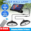 Double Head Solar Led Lamp Outdoors Garden 4 Modes Adjustable Zpaxo Double With Sensor Warm White China Mainland