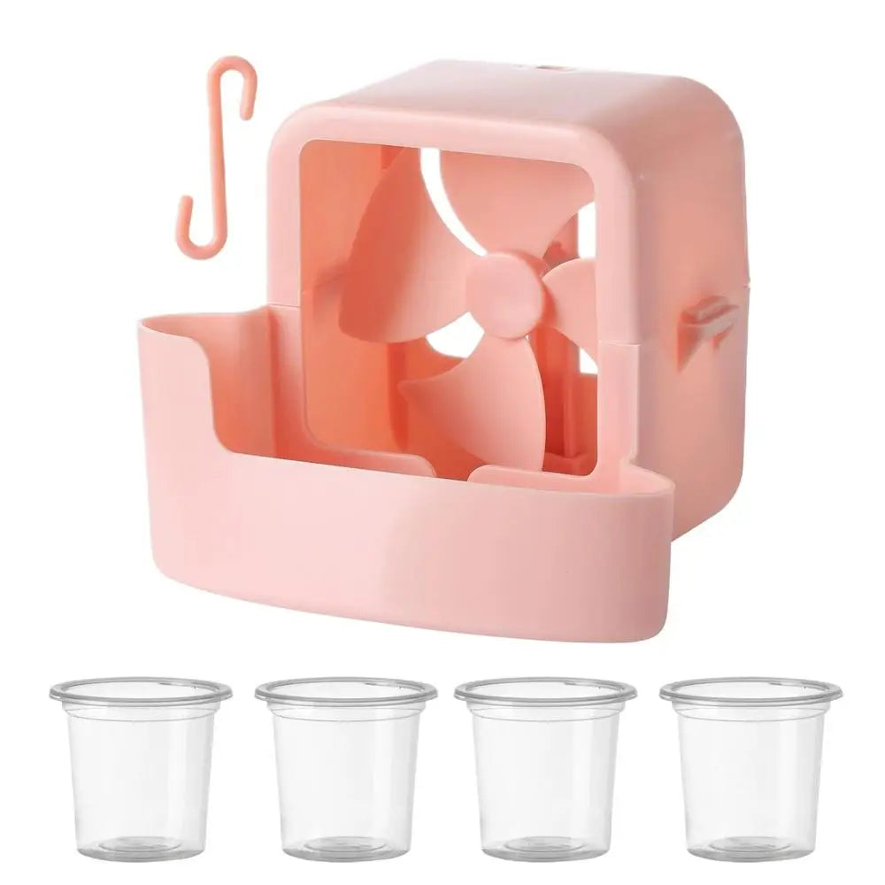 Electric Fan Hanging Cooling Tool 4 Ice Cup Household Floor Mist