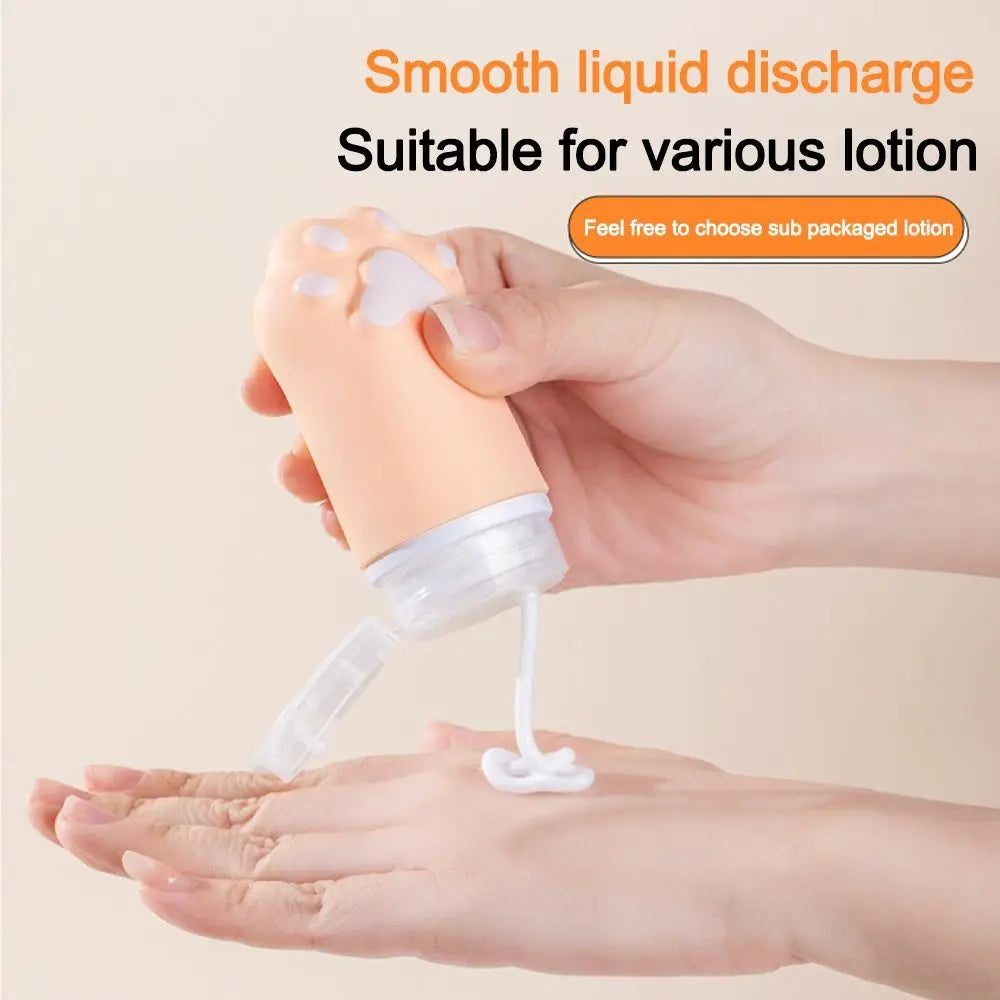 Travel Refillable Bottle Silicone Squeeze Lotion Bottles Cosmetics Zpaxo