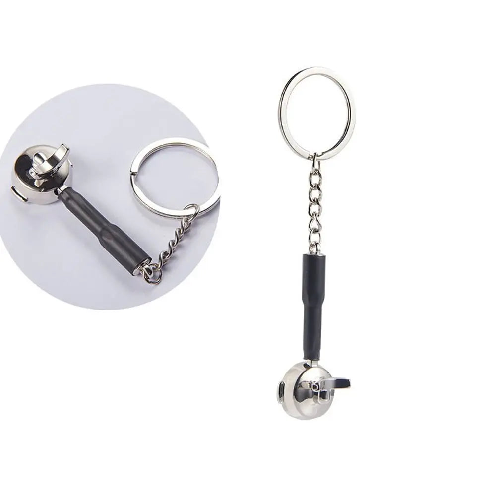 Zinc Alloy Niche Design Syphon Girl Gift Hanging Ornament Coffee Series Key Ring Bag Pendent Car Key Ring Coffee Pot Key Chain Zpaxo K