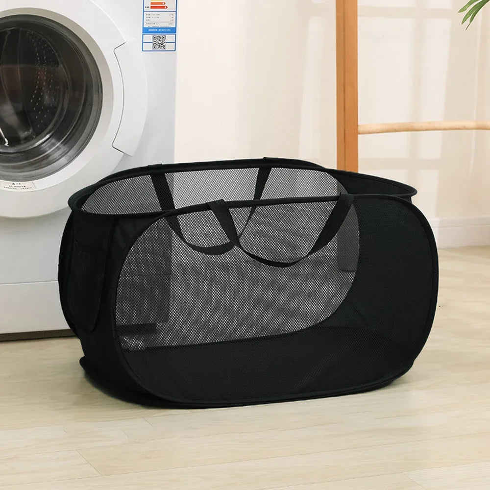 Foldable Laundry Basket – Portable Non-Woven Storage Basket Foldable Laundry Basket Zpaxo