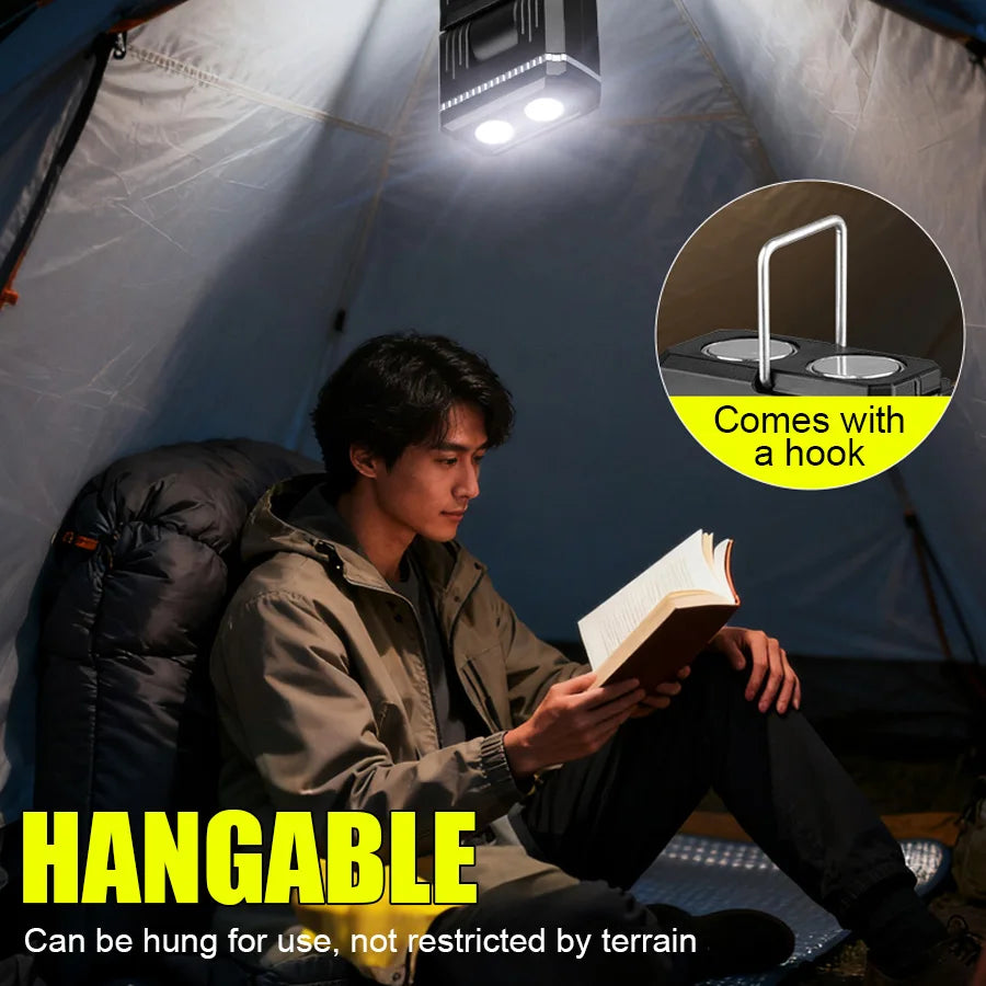 LED Magnetic Work Light – Retractable 5-Mode 500 Lumen Flashlight