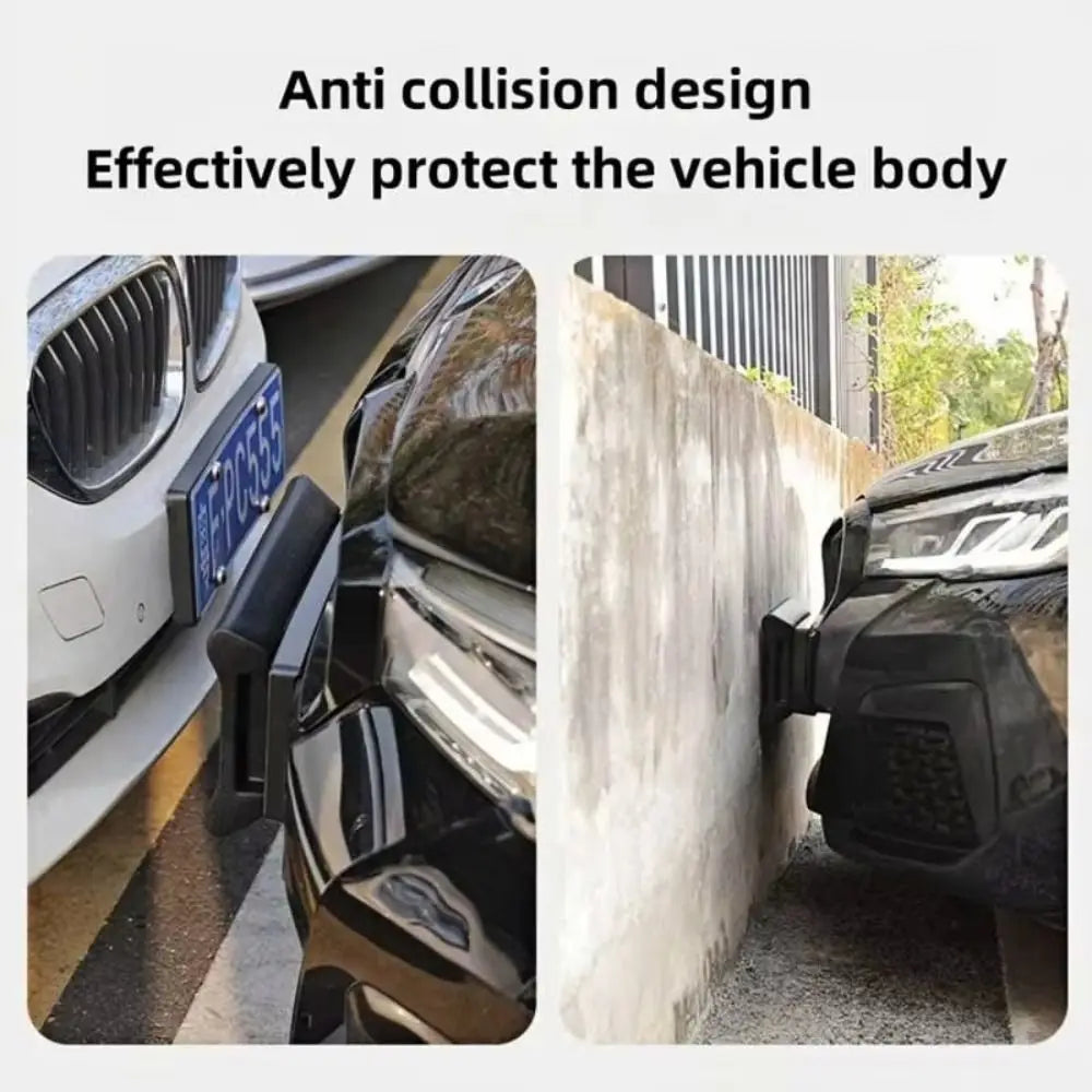EVA Material License Plate Frame Black Color Crashproof Design License Plate Holder Anti-collision Protective Zpaxo
