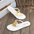 Women Slippers Summer Beach Slippers Slip on Anti-slip Flip Flops Luxury Flat Sandals Casual Designer Shoes Trend Slides Women Zpaxo WHITE 37
