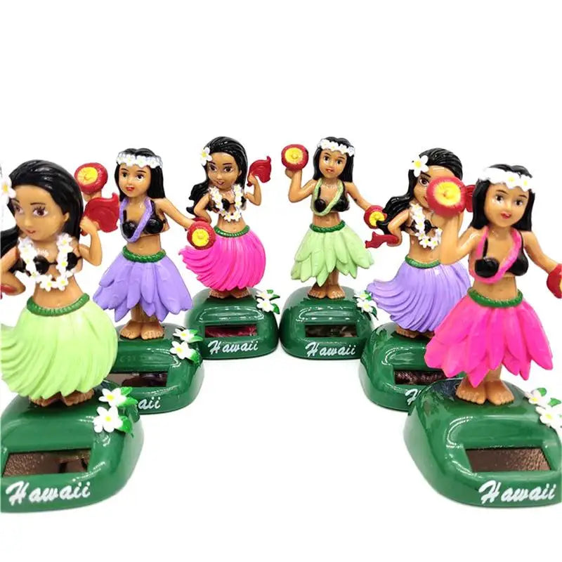 Hawaii Girl Dashboard Doll Hawaii Shaking Head Girl Dancer Solar Dancing Figure Ornament For Home Desktop Decoration Zpaxo