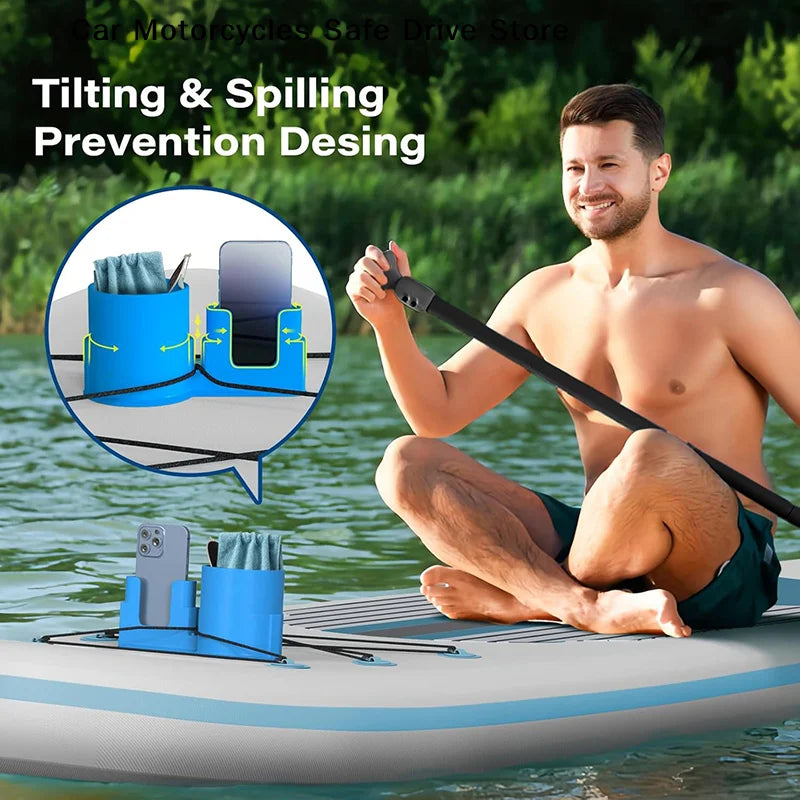 M1pcs Multi-functional Paddle Board Cup Holder PVC Creative Kayak