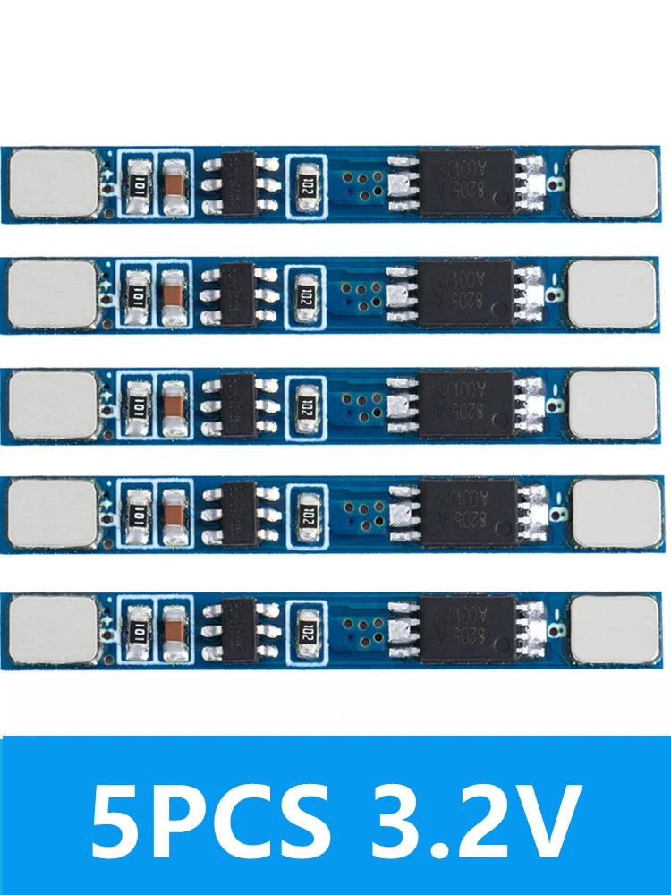 1 1S 3 2V 7V 3A LiFePO4 Lithium Li-ion BMS PCM Battery Protection Zpaxo 5PCS 3.2V