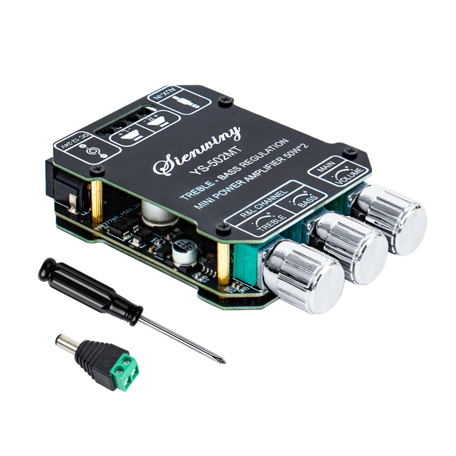 YS-502MT Digital Power Amplifier Module BT AUX Input 50W+50W Hifi