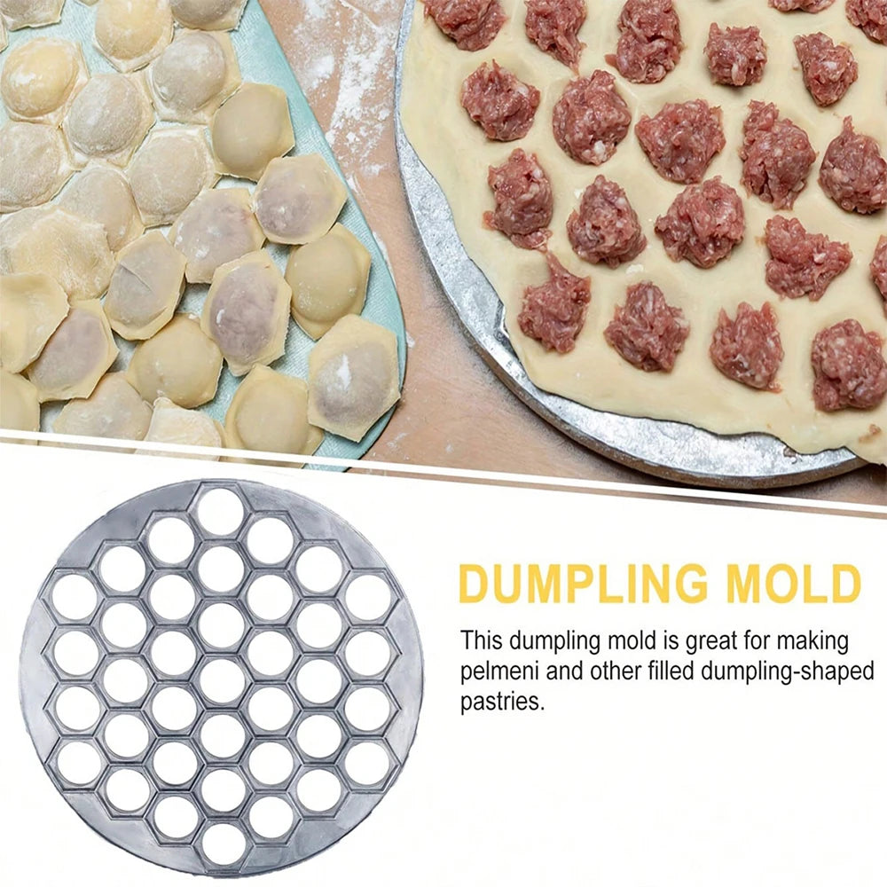 Aluminum Alloy Dumpling Mold 37 Holes Dumpling Maker Pastry Biscuits Ravioli Dough Meat Press Cutter Kitchen Baking Tools Zpaxo