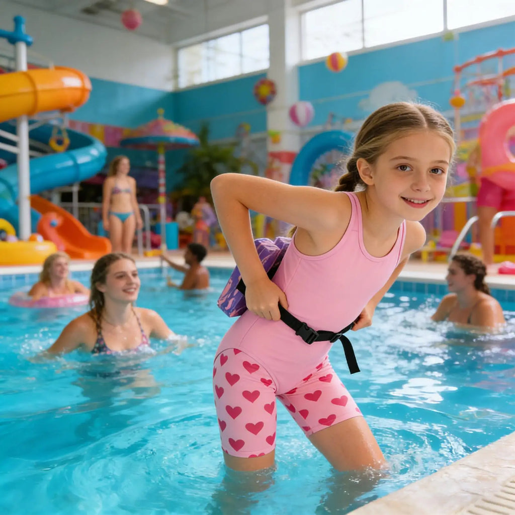 Adjustable Kids Swim Waist Float Belt Safety Lock Flotation Device