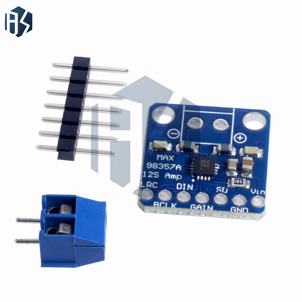 ‌MAX98357 I2S Class D Audio Amplifier Breakout Module – 3W Filterless Mono DAC Board for Raspberry Pi 4/5, ESP32, for Arduino Zpaxo