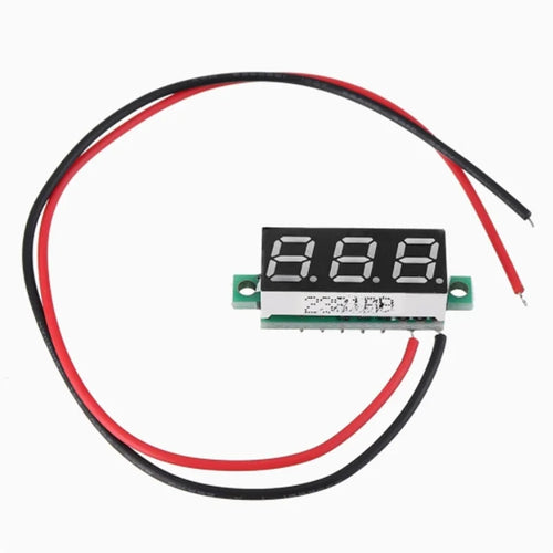 0.28-inch ultra small digital DC voltage meter with adjustable digital display, three wire DC0-100V battery voltage meter Zpaxo