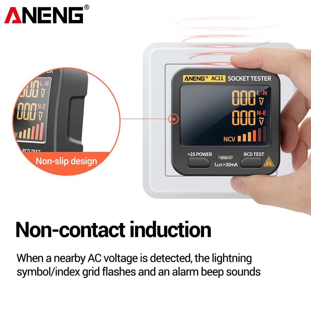 ANENG AC11 Digital Smart Socket Detector US UK EU AU Plug Tester
