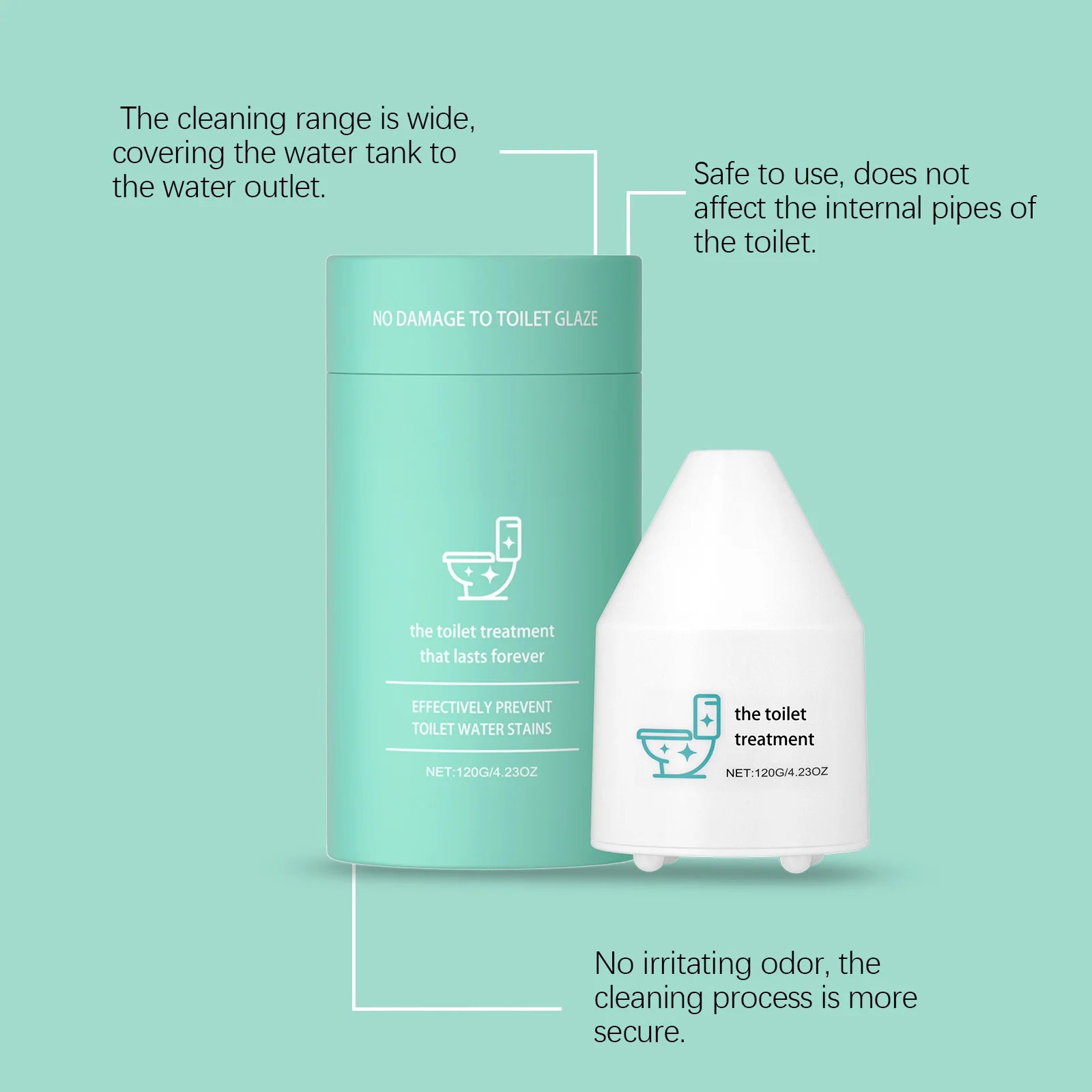 Toilet cleaner gentle decontamination and descaling clean toilet toilet fresh and odor-removing cleaning foam delivery type Zpaxo