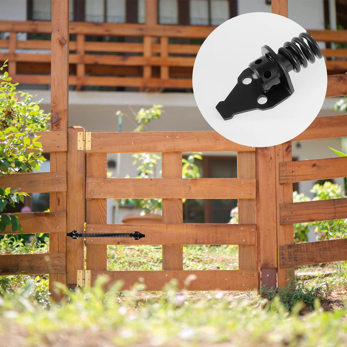 1/2PC Garden Gate Spring Closer 8inch Universal Automatic Gate Spring Metal Fence Gate Spring Closure Rust-Proof Door Outdoor Zpaxo