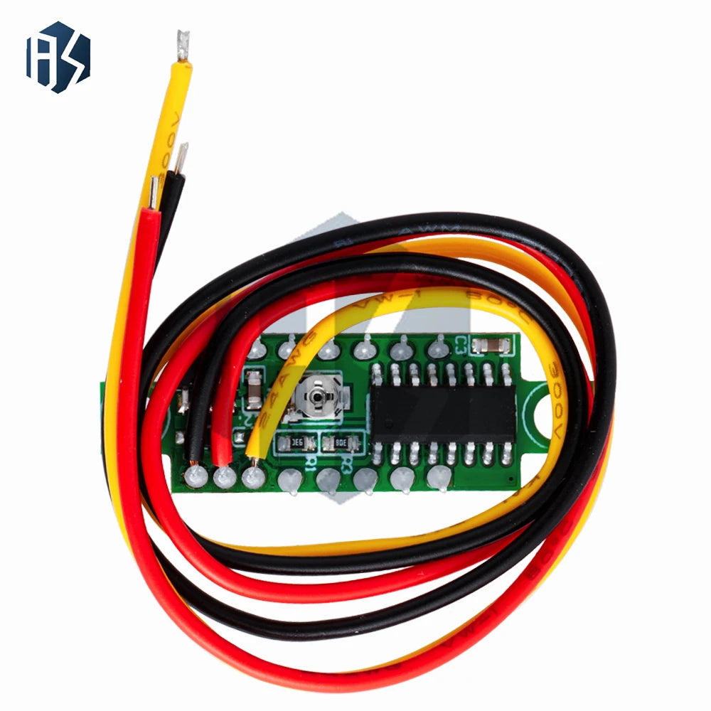 High-precision 0 28 3-Wire Digital Voltmeter LED Display DC 4 5V-30V Zpaxo