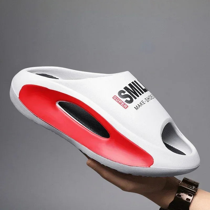 Slippers Men Women Eva Soft Bottom Thick Comfortable Shock-absorbing Zpaxo HY2306 White 36-37